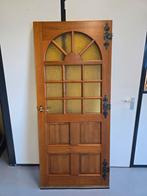 Oude Stijl Binnendeur met Glas nette staat, Doe-het-zelf en Verbouw, Deuren en Horren, Ophalen, Gebruikt, 80 tot 100 cm, Binnendeur