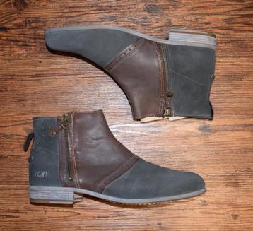 YELLOW CAB - leren enkelboots Tanner antraciet - maat 45 beschikbaar voor biedingen