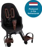 Qibbel Air Fietsstoeltje Voor - Zwart/Bruin, Voetsteuntjes, Voorzitje, Nieuw, Ophalen of Verzenden