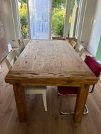 Robuuste houten eettafel – 2 meter – stevige kwaliteit, Huis en Inrichting, Ophalen, Rechthoekig, 200 cm of meer, 50 tot 100 cm