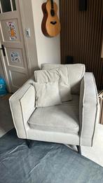Fauteuil suite creme wit Goossens, Ophalen, Zo goed als nieuw, Stof, 100 tot 125 cm