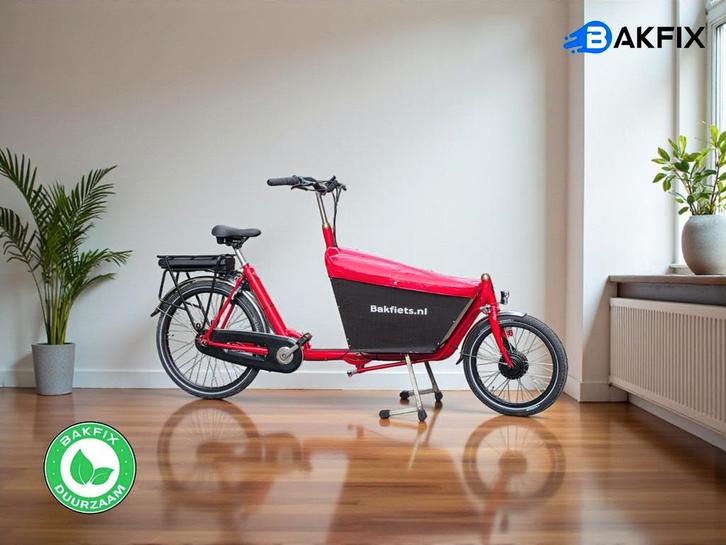 Bakfiets(.)nl kort Cargobike Classic - Elektrisch, Fietsen en Brommers, Fietsen | Bakfietsen, Zo goed als nieuw, Fietsfabriek