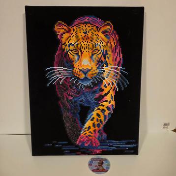Painting 40cm by 30cm Tiger Handmade beschikbaar voor biedingen