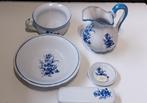 5 delig Porseleinen Lampetstel, Delfts Blauwe Kleuren, Antiek en Kunst, Ophalen of Verzenden