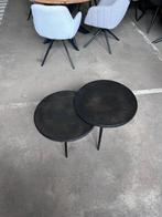 Bijzettafel set zwart metaal outlet korting, Ophalen, Zwart, Zo goed als nieuw, Minder dan 10 m²