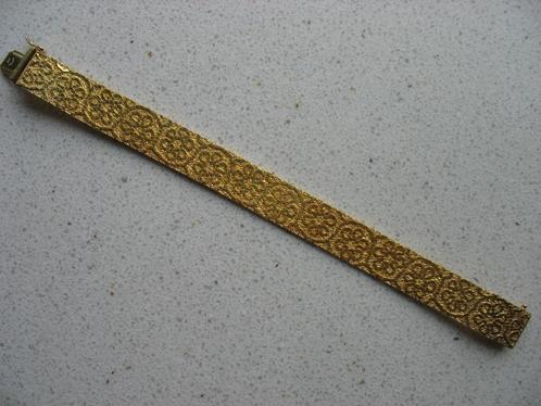 Antiek Double Armband met Veiligheid Sluiting Vintage, Sieraden, Tassen en Uiterlijk, Antieke sieraden, Armband, Overige materialen