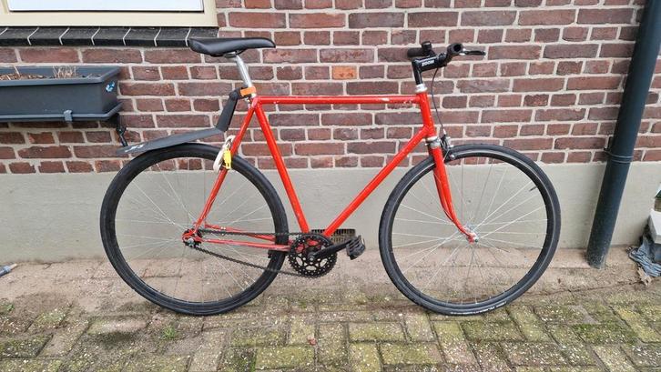 fixed gear / single speed, Fietsen en Brommers, Fietsen | Racefietsen, Gebruikt, Overige merken, Minder dan 10 versnellingen, Staal