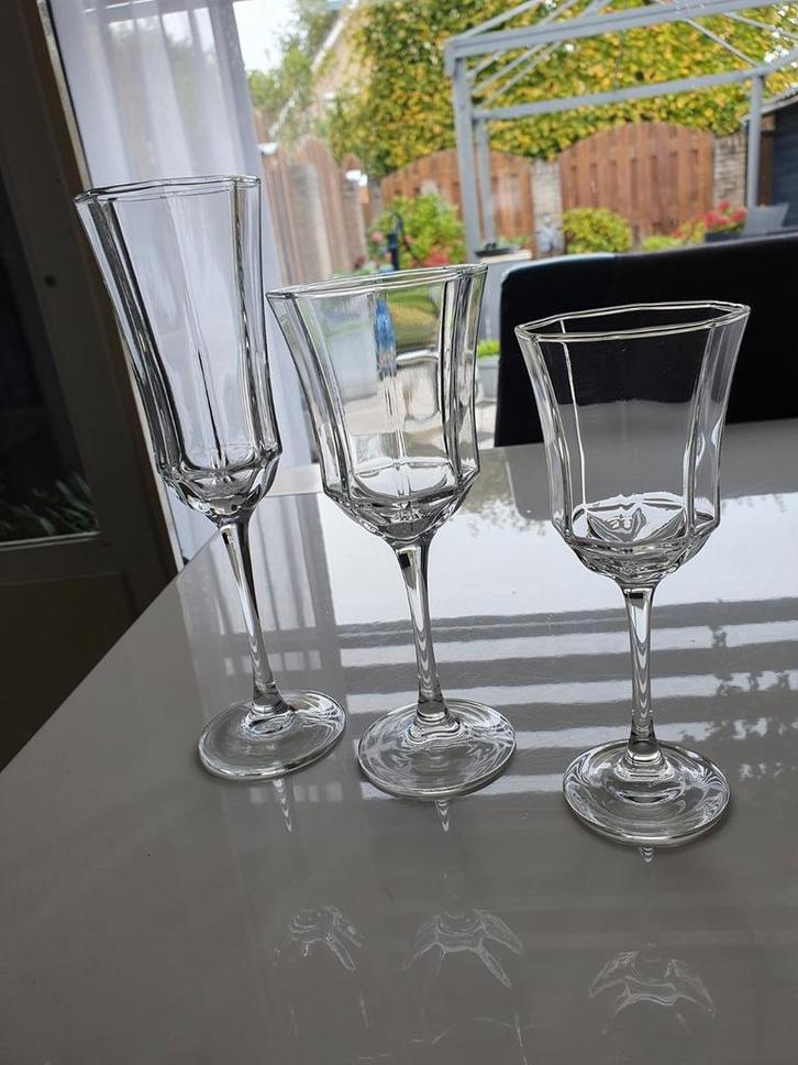 drinkglazen set, Verzamelen, Glas en Borrelglaasjes, Gebruikt, Overige typen, Ophalen