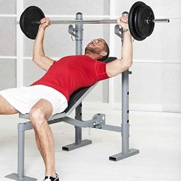 Verstelbaar fitness bench press bankje inklapbaar beschikbaar voor biedingen