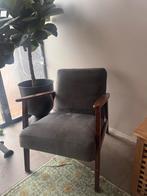 IKEA Ekenaset Fauteuil - Velvet Grijs, Ophalen of Verzenden, Zo goed als nieuw, Hout, 75 tot 100 cm