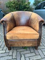 Vintage Schapenleren Fauteuil, Huis en Inrichting, Fauteuils, Ophalen of Verzenden, Gebruikt, Leer, 75 tot 100 cm