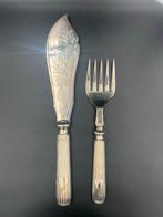 Vis dienbestek verzilverd, Antiek en Kunst, Antiek | Bestek, Ophalen of Verzenden