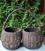 2 Prachtige Oude Mandjes...Hofzz Stijl !!!, Rond, Ophalen of Verzenden, Aardewerk, Minder dan 40 cm