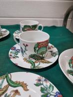 kop en schotels 4x oxford porcelai cpn frans, Antiek en Kunst, Antiek | Servies los, Ophalen of Verzenden