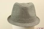 nieuwe hoed Trilby Hawkins blauw grijs 56 gratis verzenden, Hoed, Nieuw, Ophalen of Verzenden, 57 cm (M, 7⅛ inch) of minder