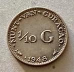 10 cent Nederlandse Antillen / Munt van Curaçao 1948, Postzegels en Munten, Verzenden, Koningin Juliana, 10 cent, Zilver