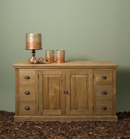 *ACTIE* Dressoir Bologna Teak (Woonprogramma Bologna) (28), Huis en Inrichting, Kasten | Dressoirs, Nieuw, 150 tot 200 cm, 50 tot 75 cm