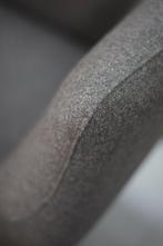 Luxe fauteuil JOLLY Jess Design metaal stof taupe, Huis en Inrichting, Ophalen, 75 tot 100 cm, Zo goed als nieuw, Metaal