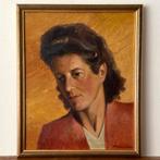 Charles van de Vloet (1914 - 2000) - Portret van vrouw, Ophalen of Verzenden