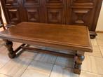 Houten Salontafel met Draaipoten, Ophalen, Gebruikt, 100 tot 150 cm, Eikenhout