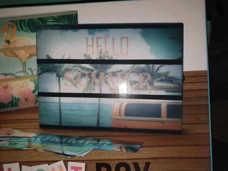 lichtbox cinemabox licht box cinema box t2 bus vw, Huis en Inrichting, Woonaccessoires | Overige, Nieuw, Ophalen of Verzenden