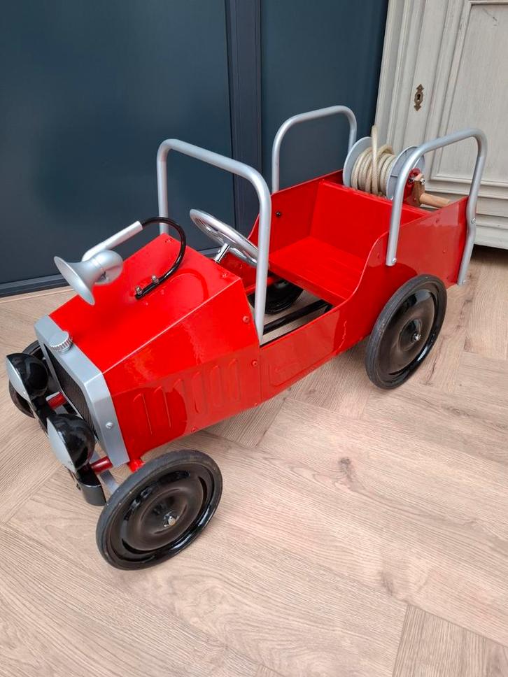 Gerestaureerde Marquant Brandweer Trapauto, Kinderen en Baby's, Speelgoed | Speelgoedvoertuigen, Zo goed als nieuw, Ophalen