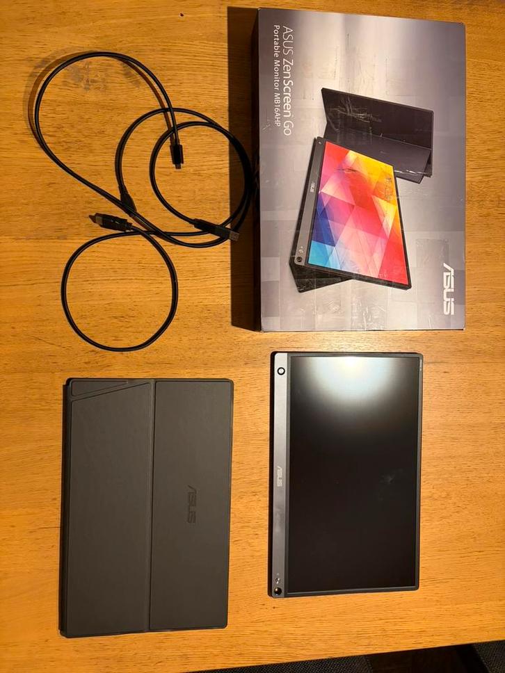 Asus zenscreen Go MB16ahp zwart, Computers en Software, Monitoren, Zo goed als nieuw, 60 Hz of minder, HDMI, Gaming, Ingebouwde speakers