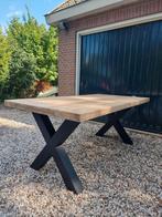 Solide Eiken Eettafel 200x100x78, Huis en Inrichting, Tafels | Eettafels, Ophalen, Rustiek, Eikenhout, 200 cm of meer