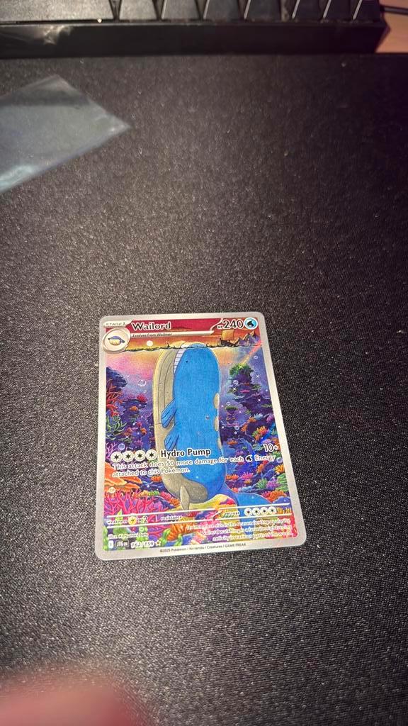 Wailord 162/159 in Mint Staat!, Hobby en Vrije tijd, Verzamelkaartspellen | Pokémon, Zo goed als nieuw, Ophalen of Verzenden