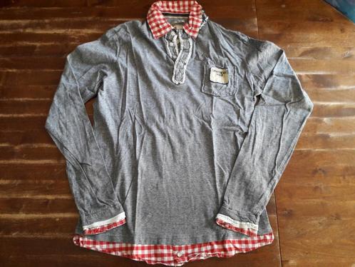 Key Largo longsleeve in maat M. ZGAN, Kleding | Heren, Polo's, Zo goed als nieuw, Maat 48/50 (M), Grijs, Ophalen of Verzenden