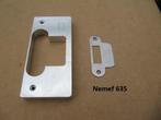 Alu freesmal sluitplaat loopslot Nemef 635 94x25, Verzenden, Nieuw