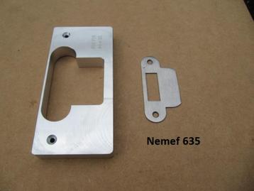 Alu freesmal sluitplaat loopslot Nemef 635 94x25 beschikbaar voor biedingen