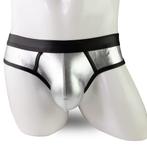 Zilveren heren lak onderbroek / mannen slip, Kleding | Heren, Ondergoed, Verzenden, Overige kleuren, Slip