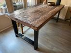 Sterke industriële houten tafel van Loods 5, Huis en Inrichting, Tafels | Eettafels, 50 tot 100 cm, Industrieel, 150 tot 200 cm