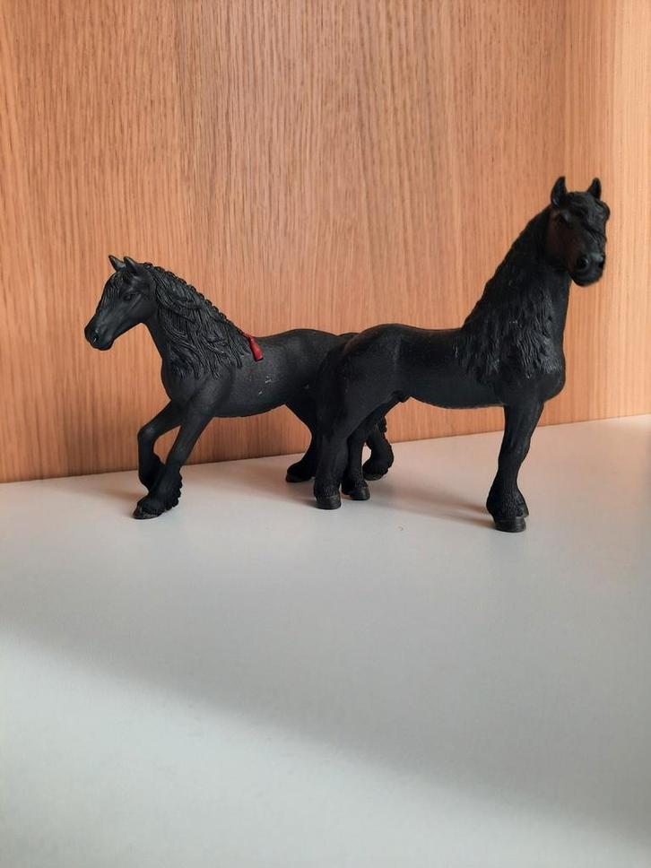 Schleich setje Friese hengst en merrie 13792, 13749, Verzamelen, Speelgoed, Zo goed als nieuw, Ophalen of Verzenden