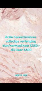 Actie Haarextensions, Ophalen