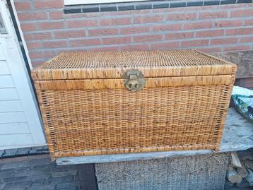 Rieten Mand / Opbergkist - 85x45x45 cm beschikbaar voor biedingen