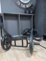 Nieuwe triceps barbell zwart met 2x Inotec open schijven, Verzenden, Nieuw, X, X