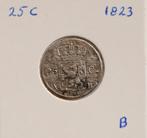 25 cent 1823, Postzegels en Munten, Munten | Nederland, Koning Willem I, Ophalen of Verzenden, Losse munt, 25 cent