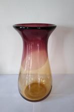 Grote vintage design vaas, gemerkt, Overige kleuren, Ophalen of Verzenden, Minder dan 50 cm, Glas
