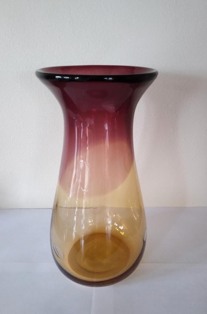 Grote vintage design vaas, gemerkt, Huis en Inrichting, Woonaccessoires | Vazen, Zo goed als nieuw, Overige kleuren, Minder dan 50 cm