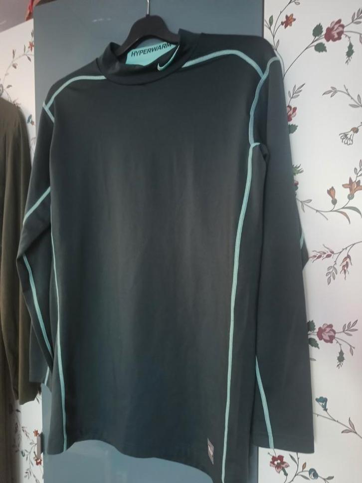 Nike Pro Combat Hyperwarm Shirt - 2XL zgan, Kleding | Heren, Sportkleding, Nieuw, Fitness, Maat 56/58 (XL), Grijs, Ophalen of Verzenden