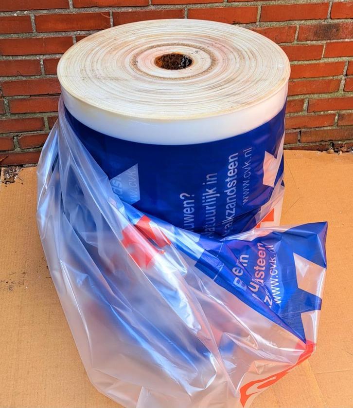 NIEUW! Buisfolie 1 meter breed - op rol - zakken groot 93KG, Doe-het-zelf en Verbouw, Zeil en Folie, Nieuw, Zeil, 15 m² of meer