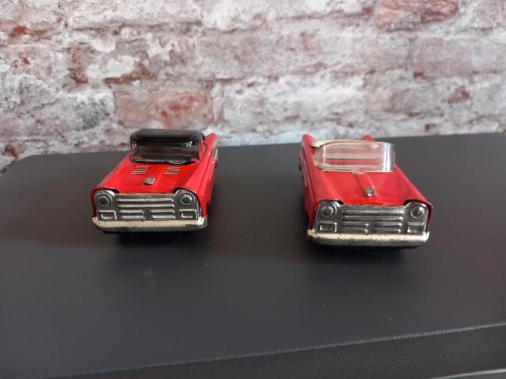 2  antieke oude blikken auto's  speelgoed, Verzamelen, Speelgoed, Gebruikt, Ophalen of Verzenden