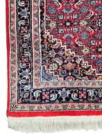 Handmade Persian wool Bidjar carpet runner red 87x302cm, Persian Perzisch vintage oosters hype, Crème, 200 cm of meer, Zo goed als nieuw