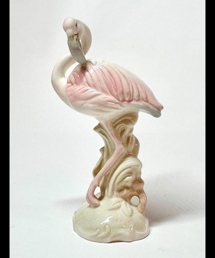 Porseleinen flamenco figuur van Royal Dux, Verzamelen, Beelden en Beeldjes, Nieuw, Dier, Ophalen of Verzenden