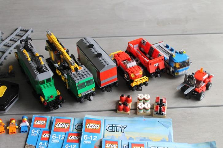 lego city goederentrein 7898, Kinderen en Baby's, Speelgoed | Duplo en Lego, Zo goed als nieuw, Lego, Complete set, Ophalen of Verzenden