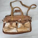 Cowboy bag met koeienhuid, Sieraden, Tassen en Uiterlijk, Tassen | Damestassen, Ophalen, Zo goed als nieuw, Bruin, Handtas