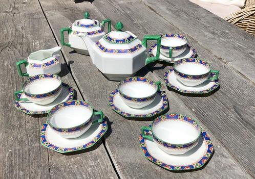 Compleet theeservies -Union K -Czechoslovakia, Antiek en Kunst, Antiek | Servies compleet, Ophalen