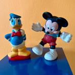 Vintage Mickey & Donald Duck poppen, Ophalen of Verzenden, Donald Duck, Gebruikt, Beeldje of Figuurtje